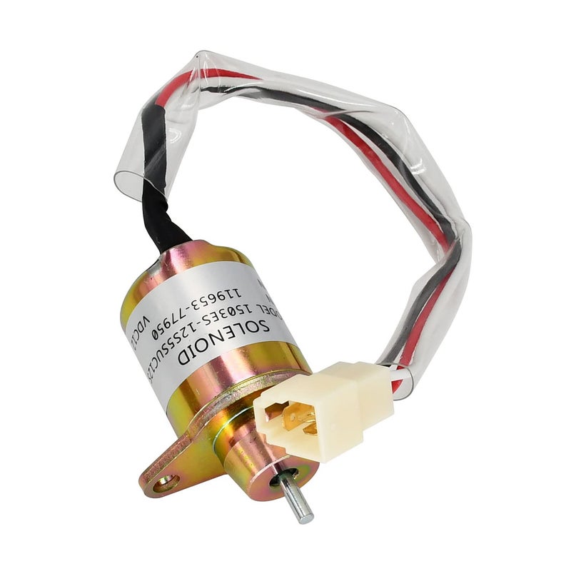 Notonmek 1503ES-12S5SUC5S Fuel Shut Off Solenoid for Yanmar Kubota John Deere 119653-77950 119285-77950 Solenoid Valve 12V SA-4562 - Image 5
